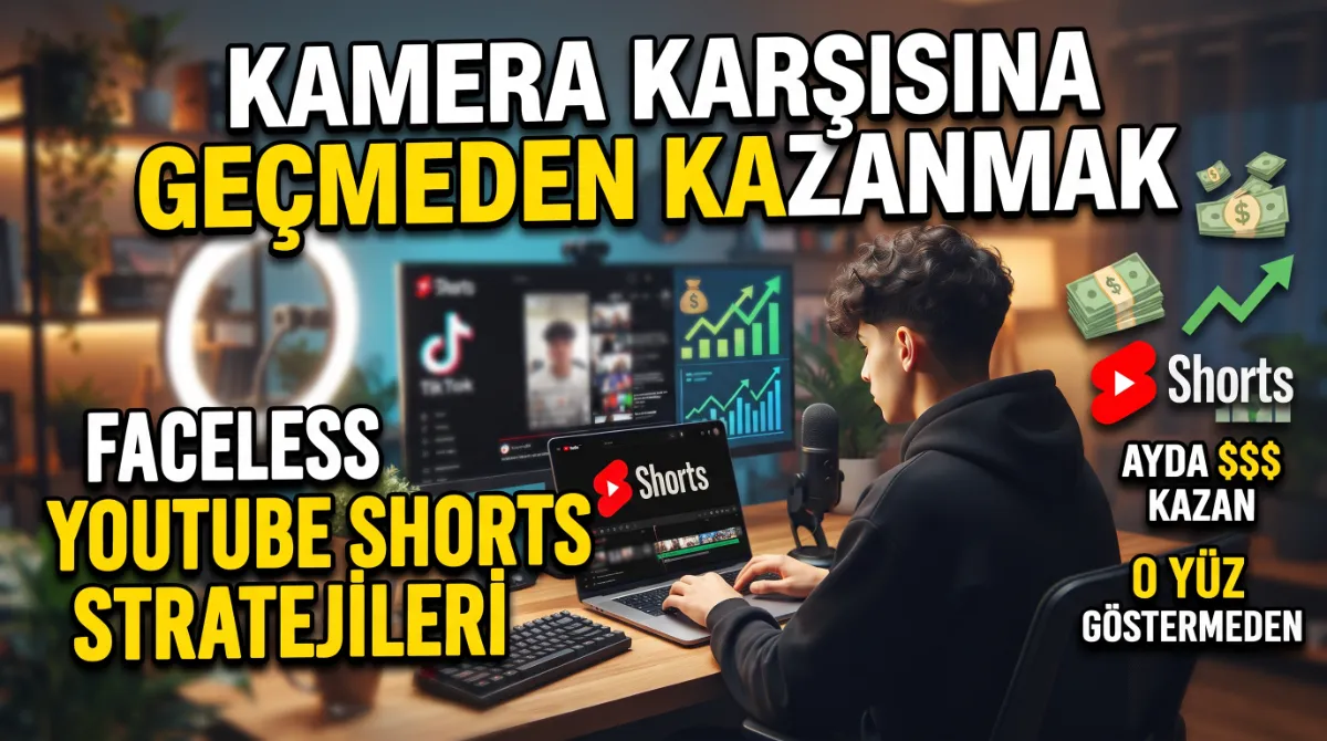 Kamera Karşısına Geçmeden Kazanmak: Faceless YouTube Shorts Stratejileri